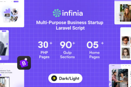 Infinia - Multipurpose Business Consulting Startup Laravel Script