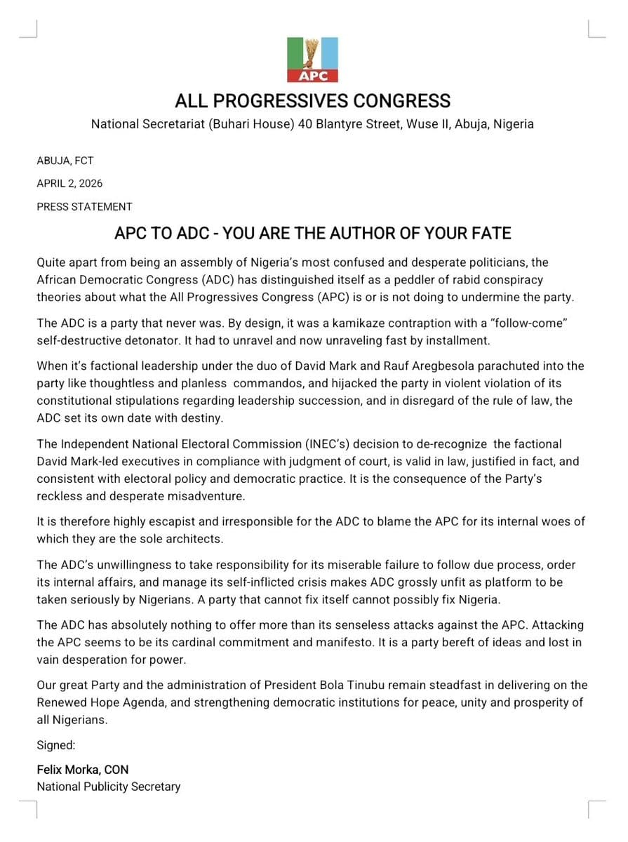 You Are The Author Of Your Fate - APC To ADC