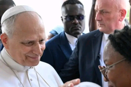 Pope Leo Visits Patients & Staff Of Saint Paul Catholic Hospital In Cameroon