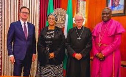 Former Archbishop Of Canterbury, Justin Welby Visits Remi Tinubu In Abuja