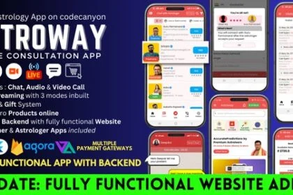 Astroway - Astrology Consultation App with Website and PHP Backend | Includes Chat, Audio-Video Call