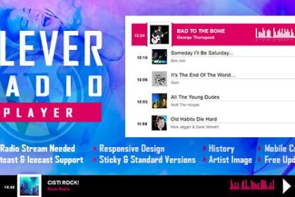 CLEVER - HTML5 Radio Player With History WordPress Plugin