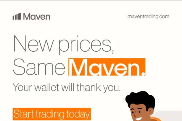 Affordable challenges. 80% profit split. Fast payouts. With Maven’s new pricing, funding just got easier.