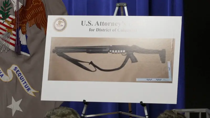 Whitehouse: Officials show photos of guns allegedly seized from suspect
