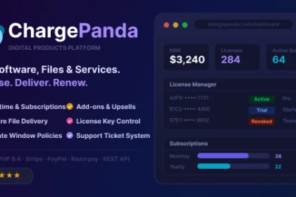 ChargePanda - PHP Script to Sell Digital Products, Downloads, Subscriptions & Licenses