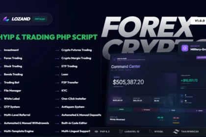 Lozand - HYIP Investment, Forex, Stock and Crypto Trading platform PHP Script